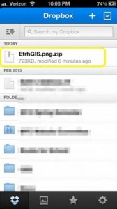 چگونه فایل های زیپ را در iphone دانلود و باز کنیم 15 Select-Zip-Dropbox-323x575